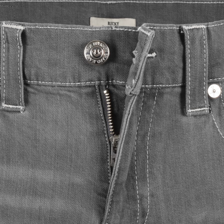 True Religion Ricky Flap Jeans Grey Wash | Mainline Menswear x